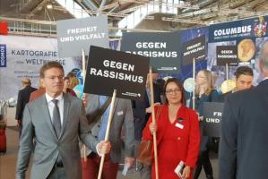 kpm Offizielle Demo gegen rechtsradikale Verlage auf der Buchmesse