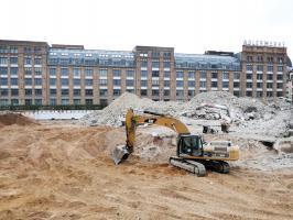 p Blick auf die Adlerwerke Baustelle Sommer 2017