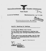 kpm Bormann Behandlung der Judenfrage