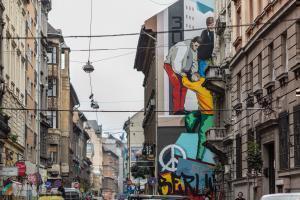Wandgemaelde von Justus Becker in Budapest Foto Szines Varos 3