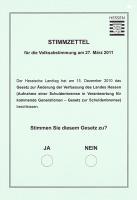 Stimmzettel Volksabstimmung Hessen 2011 1