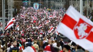 In Minsk und anderen belarusischen Stadten demonstriert die Opposition