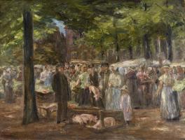 1 Max Liebermann Schweinemarkt in Haarlem 2. Fassung 1894 OEl auf Leinwand HLMD JPG klein