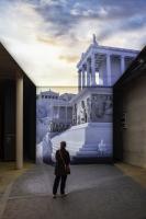 PERGAMON Pforzheim Ausstellung Anamorphose Blick auf Pergamonaltar und Athenaheiligtum