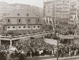 Einweihung der U Bahn am 4. bis 6.10.1968 an der Hauptwache. Fotografie von Willy Keim am 4.10.1968 HMF