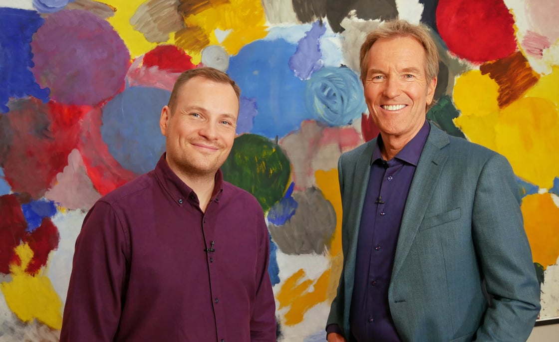 Jakob Schwerdtfeger mit Markus Brock im Museum Reinhard Ernst SWR Martina Klug