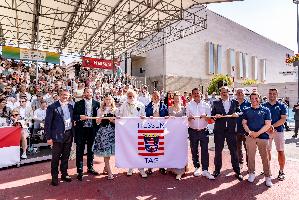 Fahnenübergabe Hessentagsstadt 2026 Peter Jülich Hessische Staatskanzlei